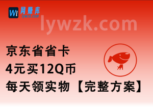 京东省省卡_4元买12QB或每天领实物【完整方案】-林伊网赚库